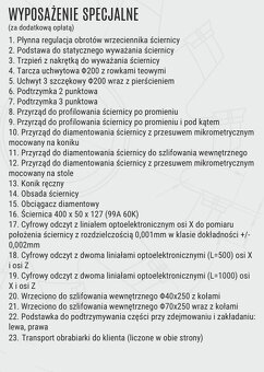 Szlifierka uniwersalna do wałków i otwor. RUP-280B x1000 FMT - 7