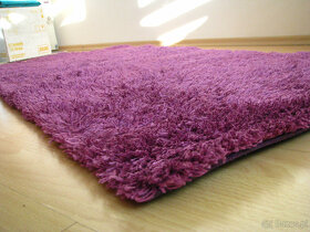 Czysty, puszysty dywan shaggy, fioletowy 70 x 130 cm - 7