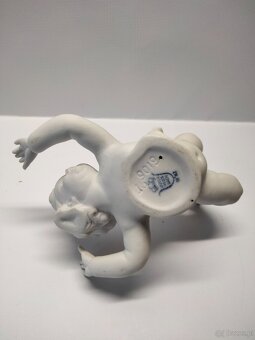 Figurka PUTTO - unikat sygnowana UNTERWEISSBACH. Niemcy, Tur - 7