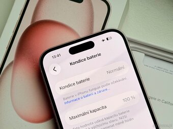 iPhone 15 Pink BATERIA 100% TOP - 7