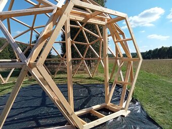 Kopuła geodezyjna 35m2. Glamping - zadaszenia basenu. - 7