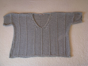 Luźny sweterek sweter narzutka oversize nietoperz r. S, M, L - 7