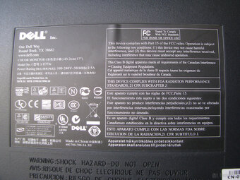 Monitor do komputera kineskopowy Dell 17 cali, model E773c - 7
