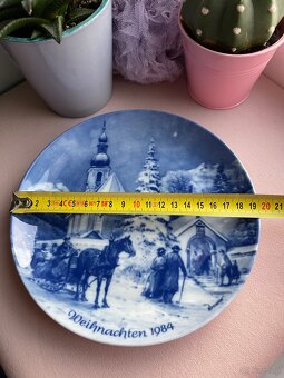 Talerz Kolekcjonerski 1984 Kobalt  Vintage - 7