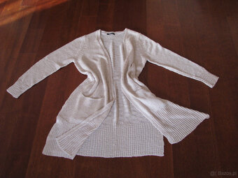 Kardigan, blezer, tunika, narzutka, długi sweter z kieszenia - 7