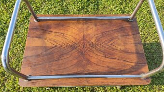 Chromový funkcionalistický servírovací stolek - 7