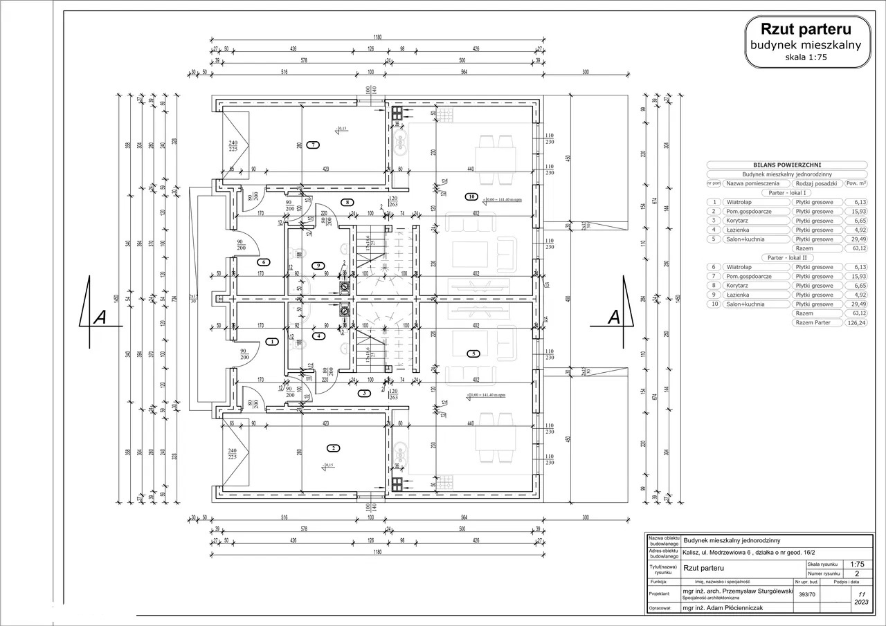 Nowoczesny dom w zabudowie bliźniaczej – osiedle Chmielnik - 8