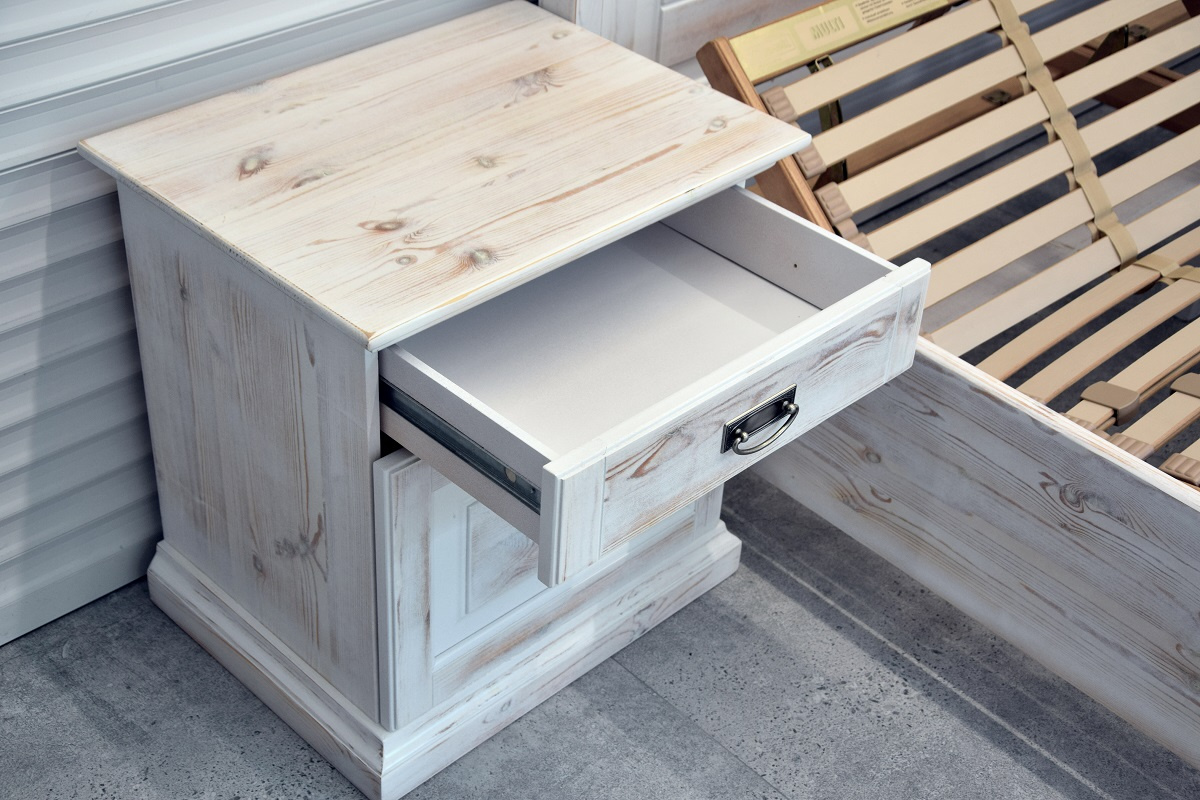 łóżko do sypialni z materacami i szafkami - komplet jak nowy - 8