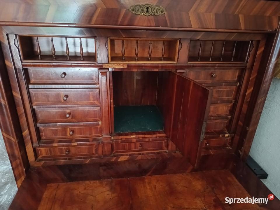 Oryginalna sekretera Biedermeier - 8