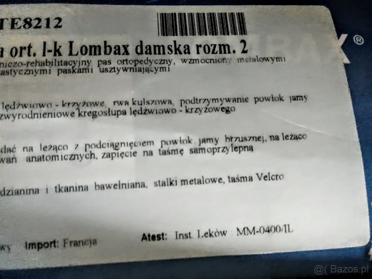 Medyczny stabilizator kręgosłupa jeweta + pas stabilizacji - 8