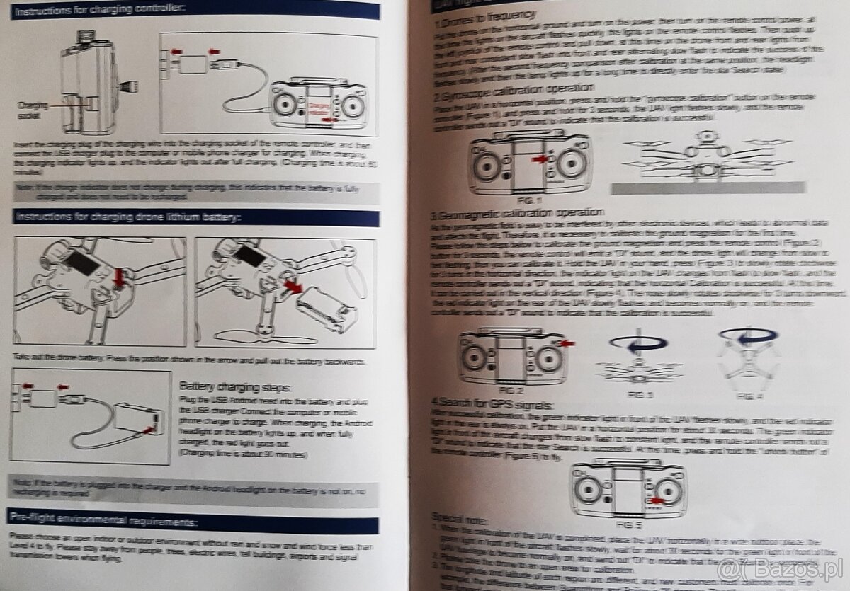 Polecam DRON GPS EPS UAV S 136 4K Full HD Idealnie Nowy - 8