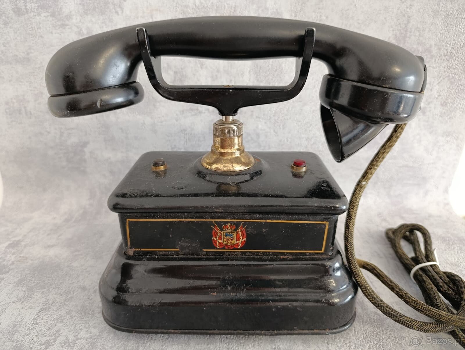 Bardzo stary duński telefon Jydsk z poczty w Kopenhadze. - 8