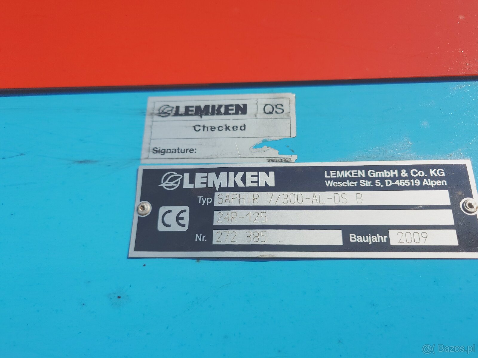 Zestaw Lemken Zirkon 9 Saphir 7 - 8