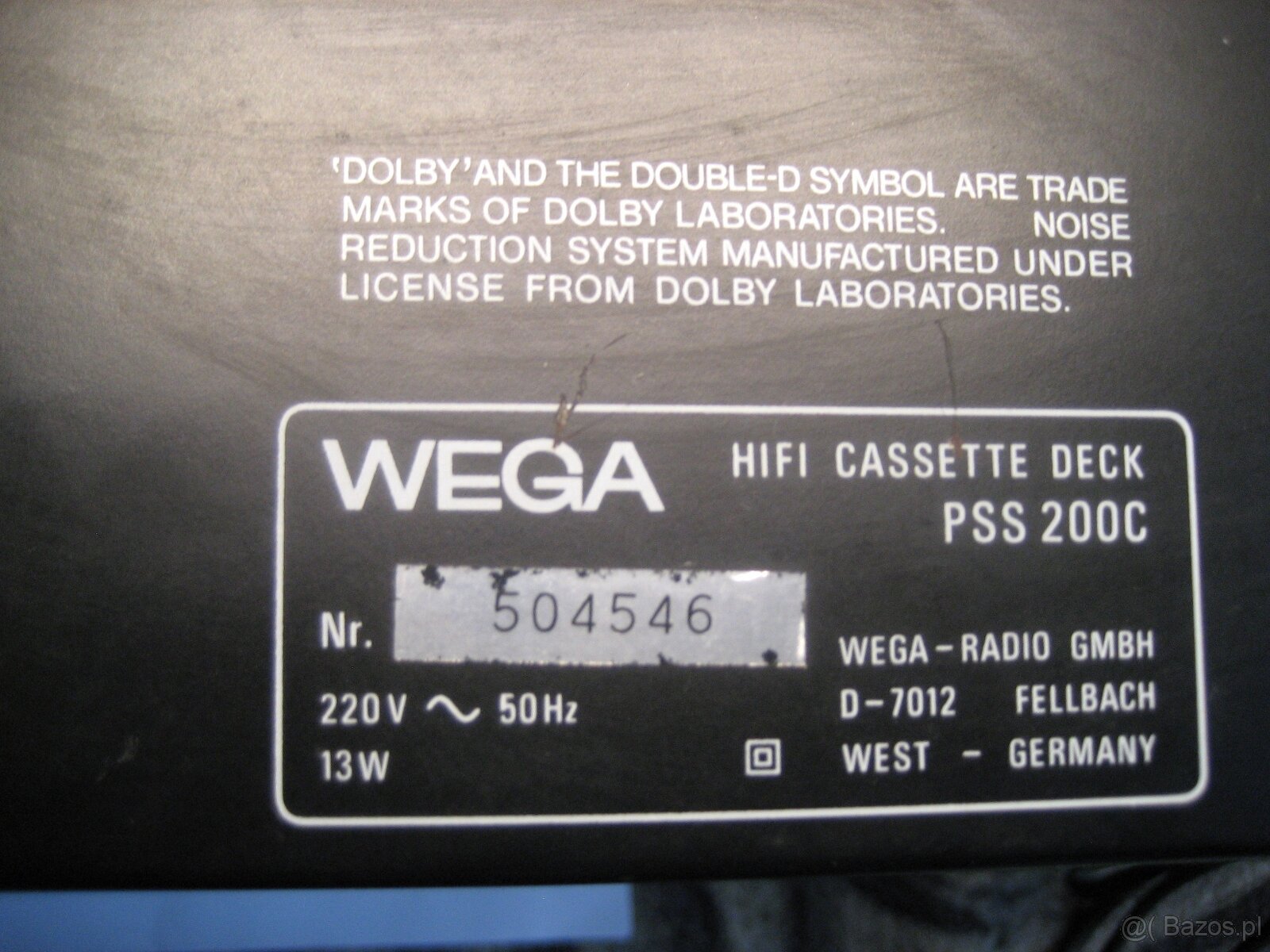 magnetofon kasetowy PSS200C SONY - 8