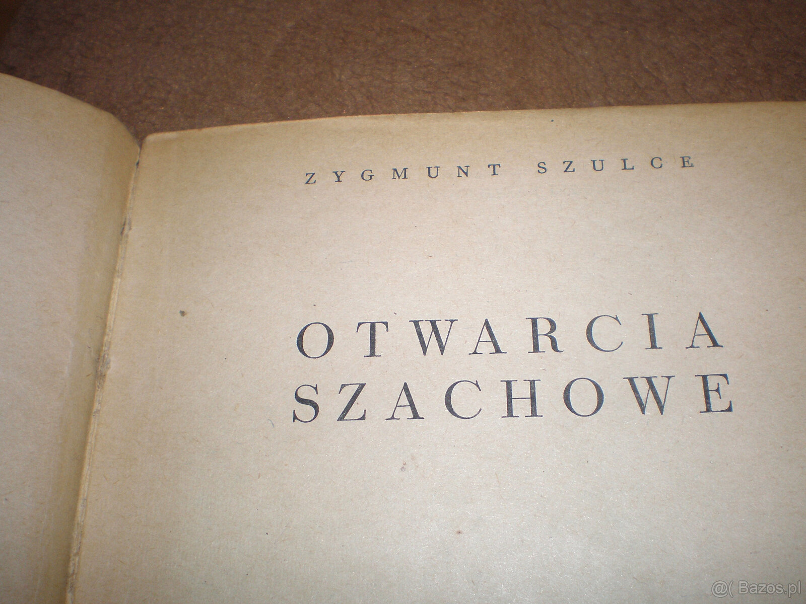 Sprzedam książkę otwarcie szachowe, Zygmunt Szulce, wydaną w - 8