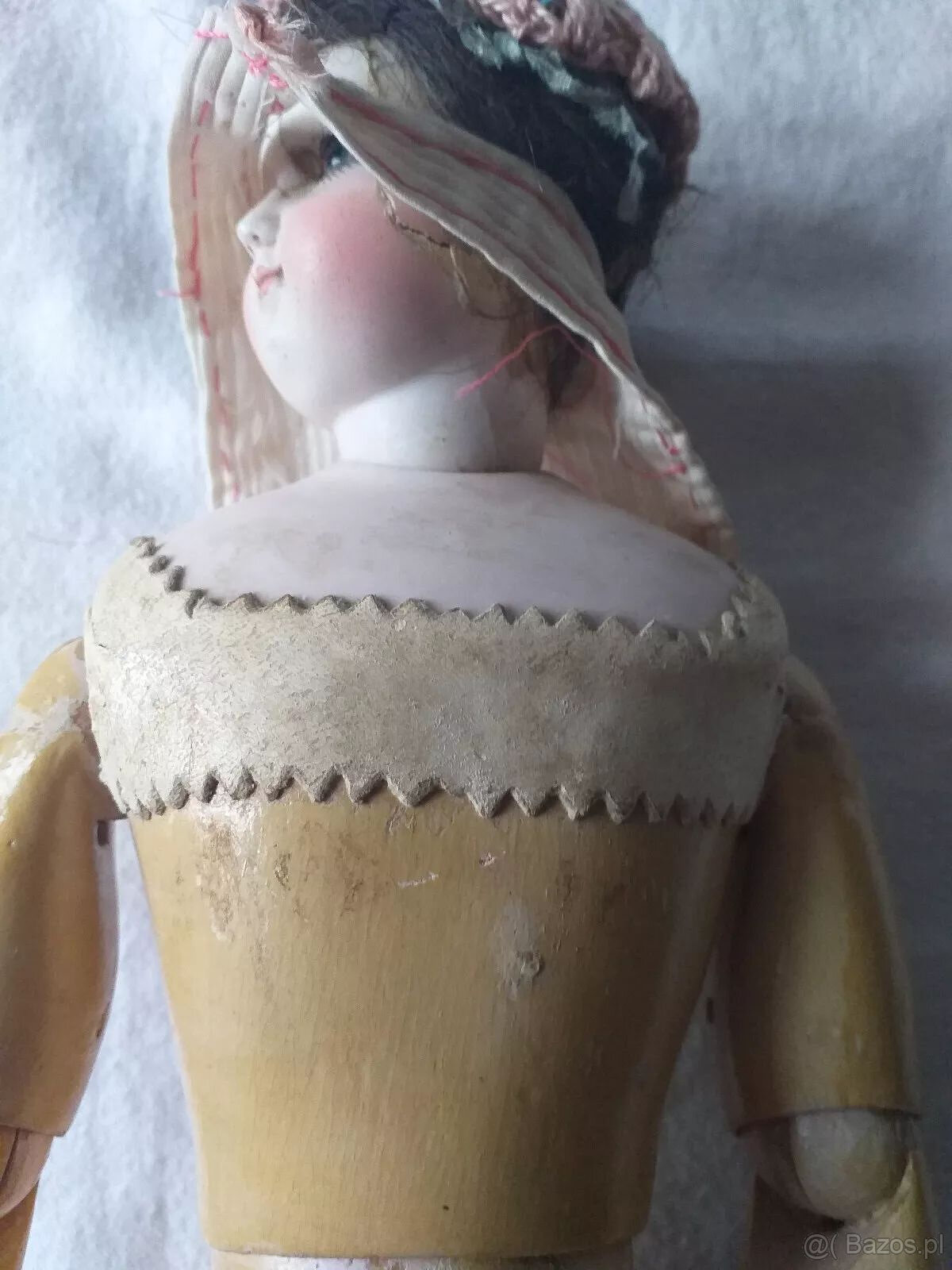 Antyczna lalka do renowacji. Znak firmowy do identyfikacji. - 8