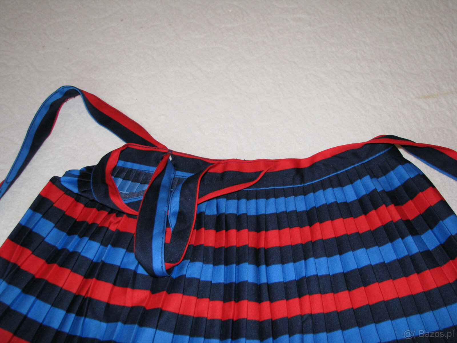 Spódnica plisowana wiązana jak fartuszek uniwersalny rozmiar - 8