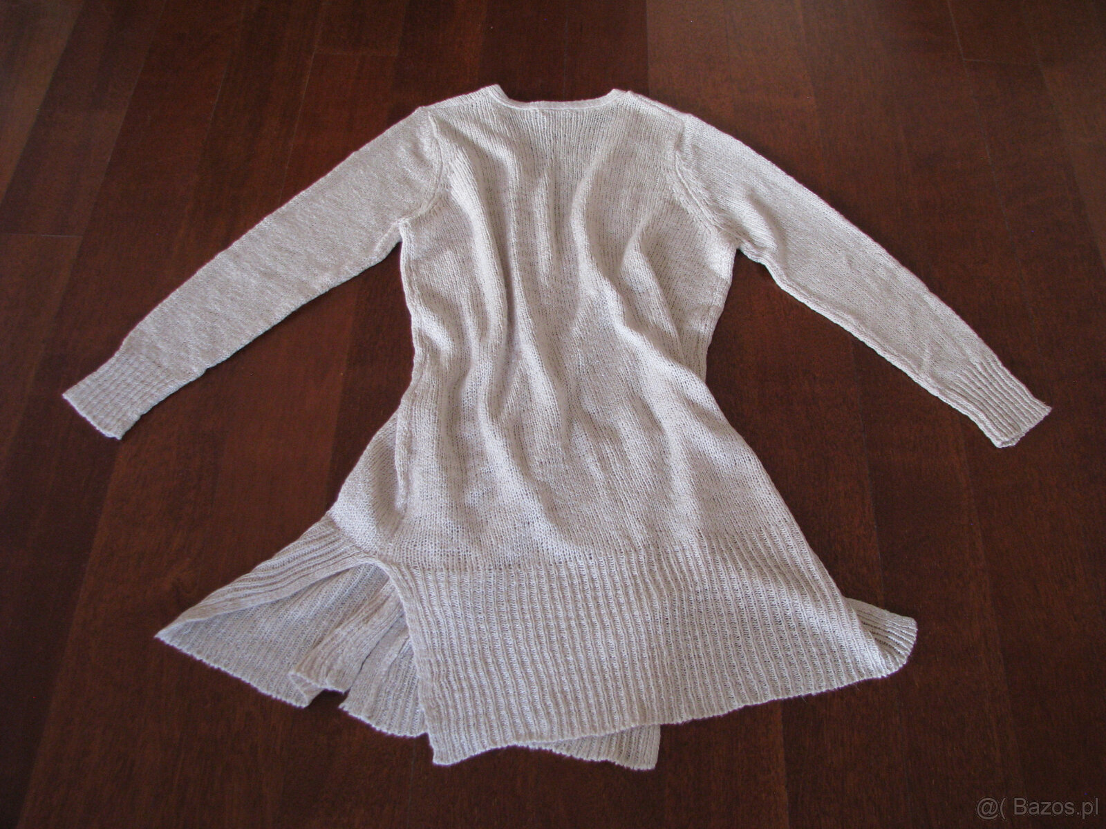 Kardigan, blezer, tunika, narzutka, długi sweter z kieszenia - 8