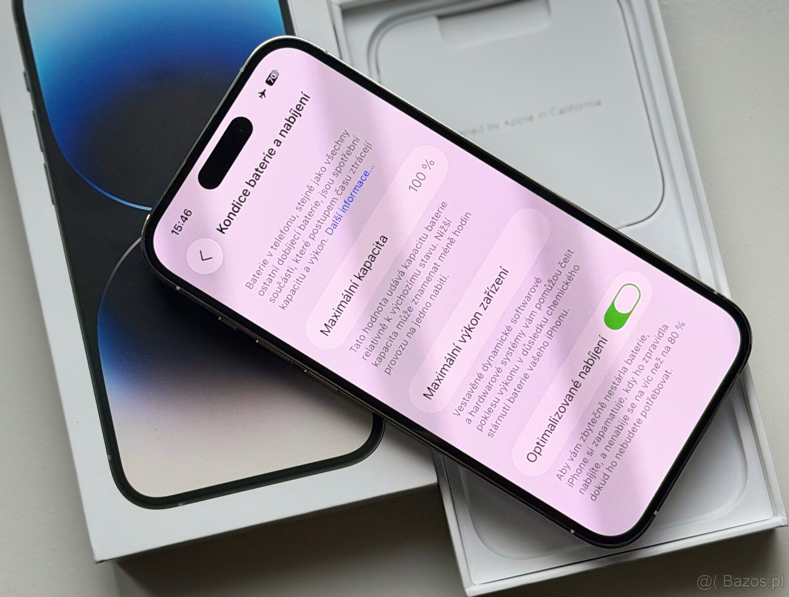 iPhone 14 Pro Silver BATERIE 100% TOP - 8