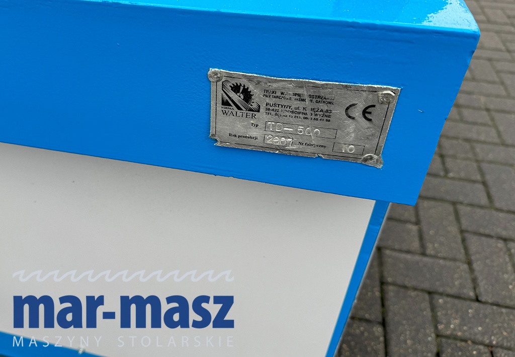 Trak tarczowy dwuwałowy WALTER TD 500 - 8