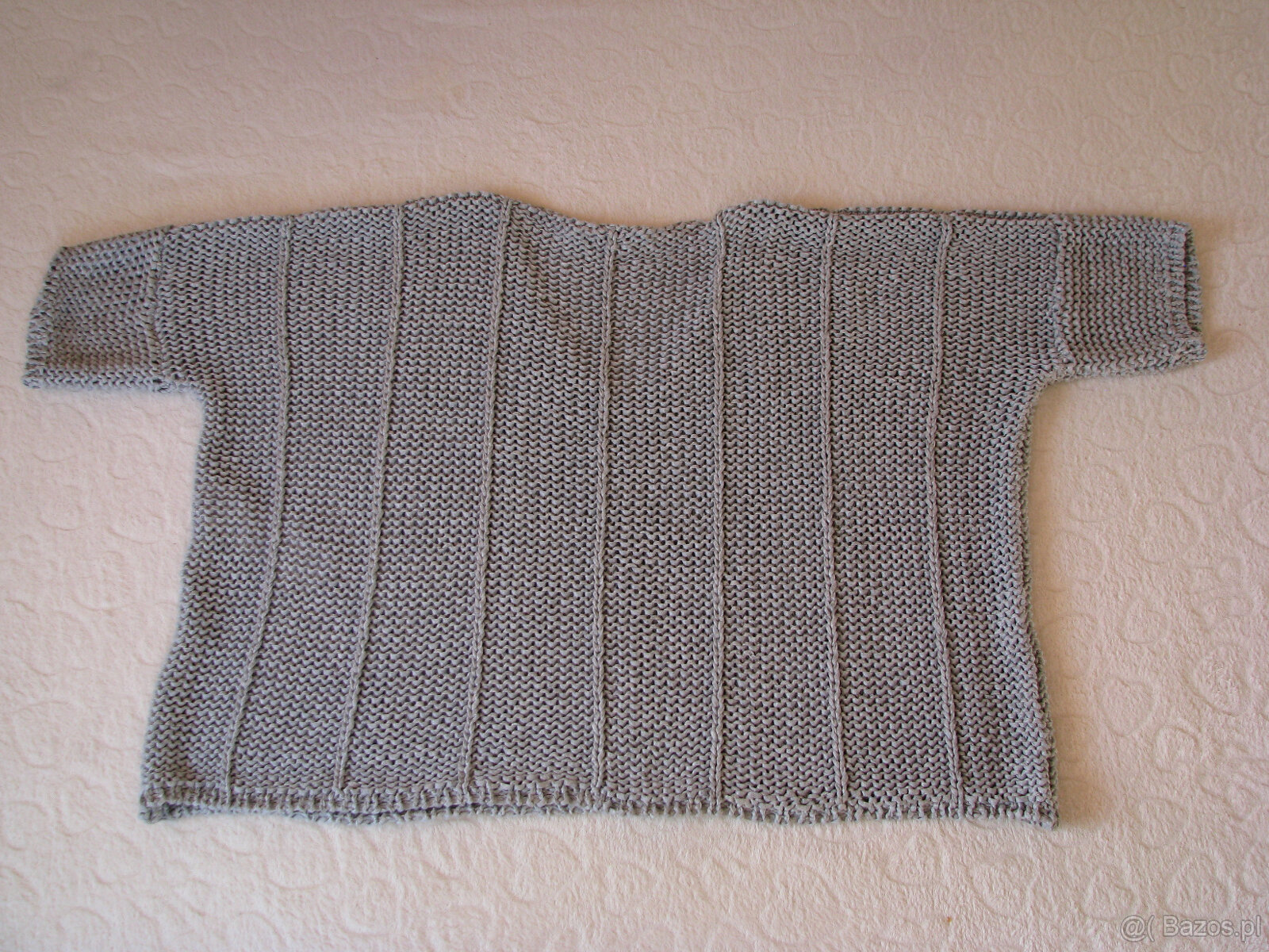 Luźny sweterek sweter narzutka oversize nietoperz r. S, M, L - 8