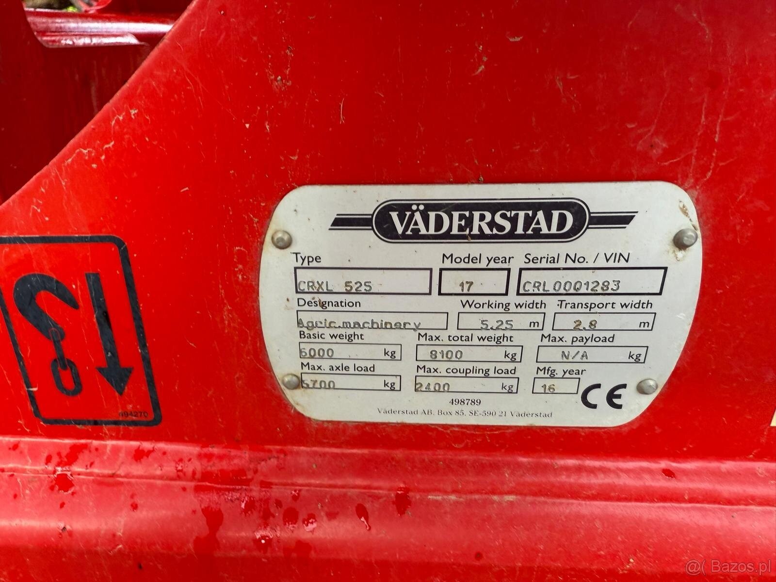 Brona Talerzowa Vaderstad Carrier CR XL 525 Rok PR 2017 stan - 8