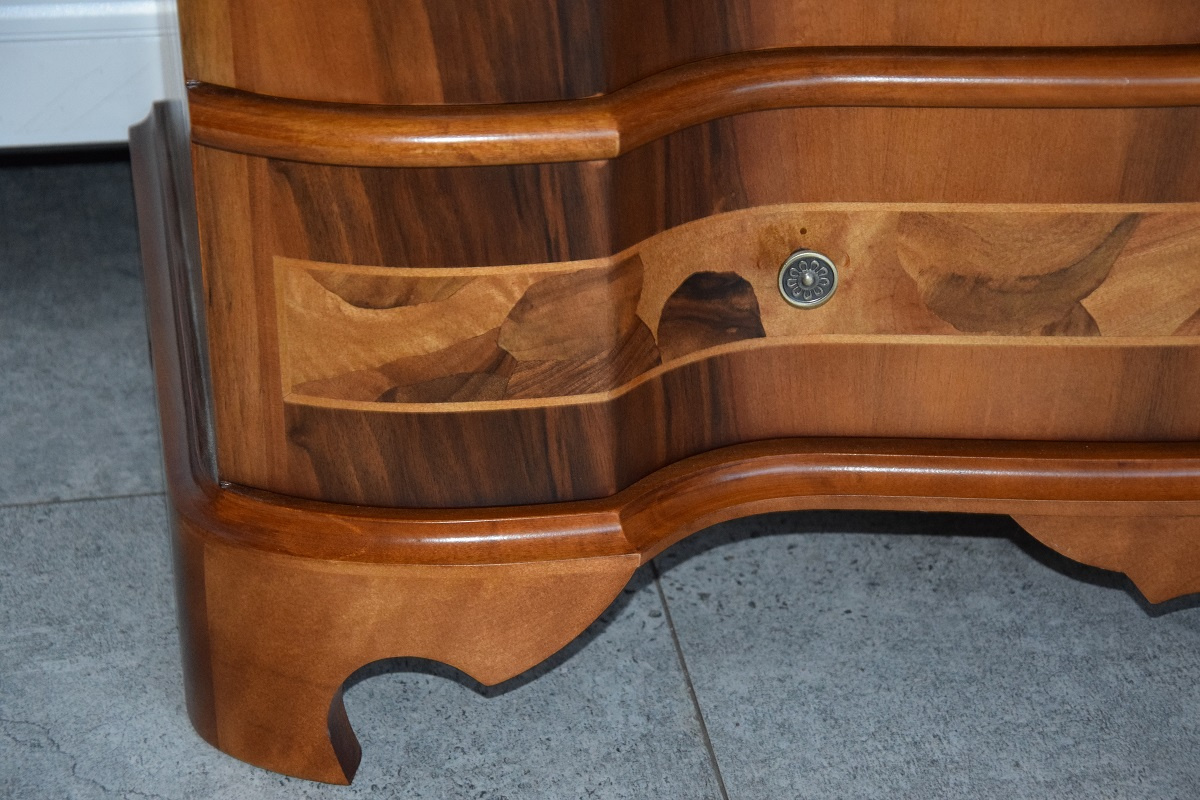 sekretarzyk z drewna orzechowego - jak nowy - 8