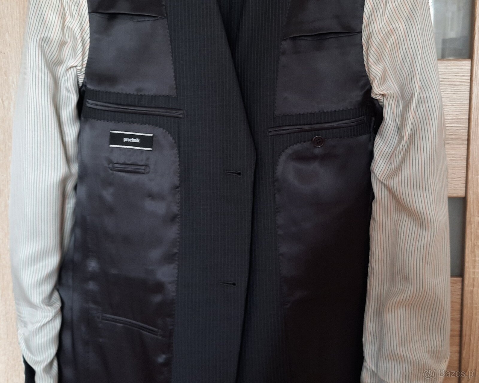 Marynarka wełna na 182 cm, ciemnoszara - użyta tylko raz - 8