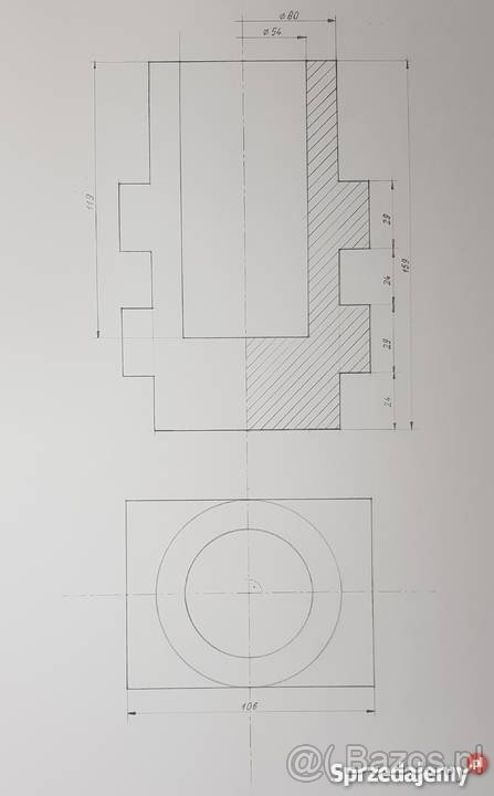 Rysunek techniczny 2D złożeniowy, aksonometryczny i CAD - 8