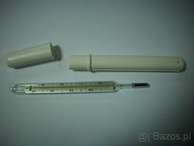 Termometr rtęciowy lekarski w etui NOWY - 8