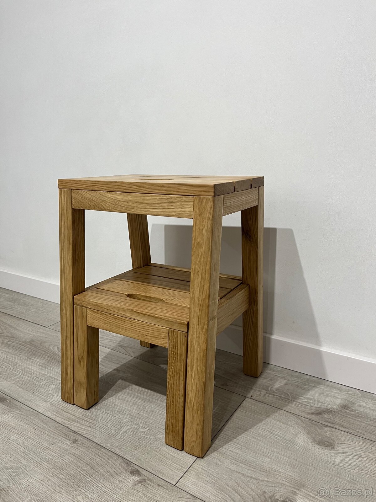 Taboret Dębowy 2w1 Stepoak - 8