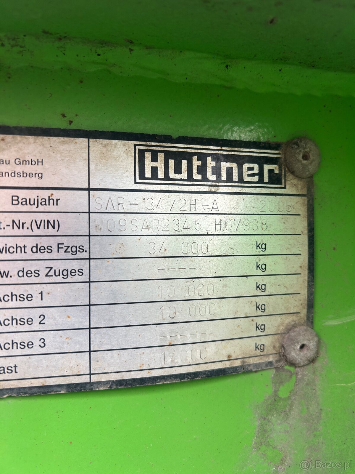 Naczepa Huttner SAR-34/2H-A - 8