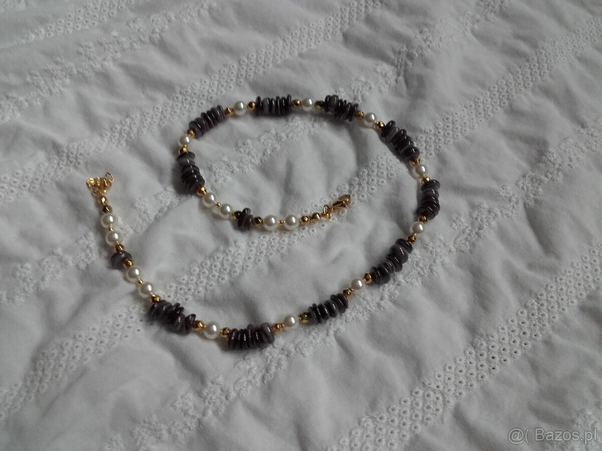 Naszyjnik masa perłowa perły - 8