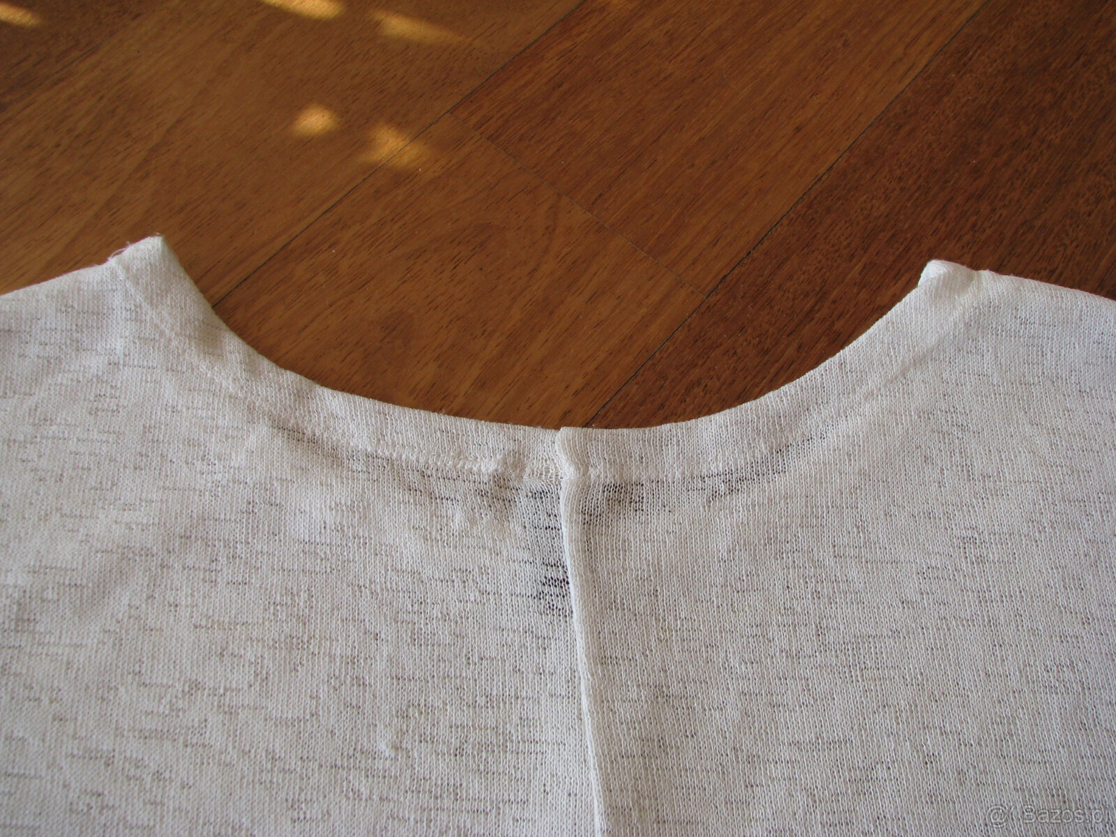 Luźny, biały sweterek, bluzka z cekinkami, L / XL - 8