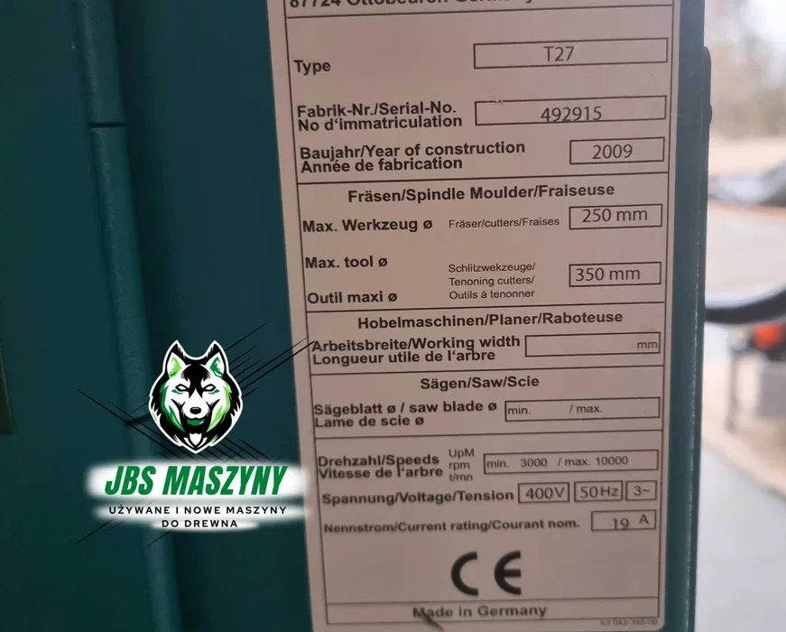 Frezarka dolnowrzecionowa MARTIN T27 PROFESJONALNA - 8