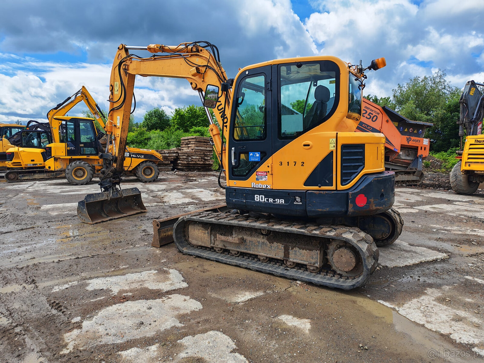 Hyundai 80 cr 9 A Koparka gąsienicowa pług - 8