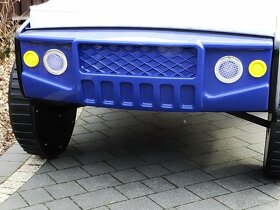 Jeep łóżko w kształcie samochodu niebieski, 120 x 214 x 95 c - 8
