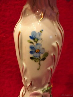 Stara niemiecka porcelana Świecznik sygnowany Gottfried Schi - 8