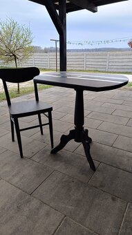 Stolik kawowy plus krzesło PRL - 8