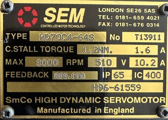 Serwomotory SEM HD70C4 – 64S - 8