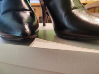 Botki czarne przed kostki, rozm. 38 - 8