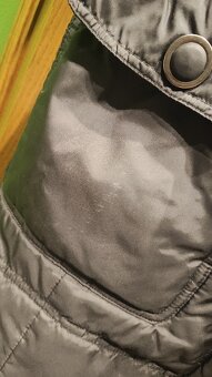 Czarna ciepła kurtka zimowa z kapturem/kołnierz - 8