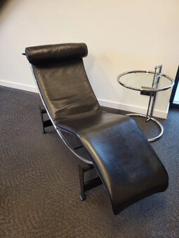 Le Corbusier, CASSINA, LC4, leżanka, skóra, czarna, bardzo d - 8