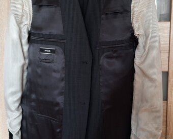 Marynarka wełna na 182 cm, ciemnoszara - użyta tylko raz - 8