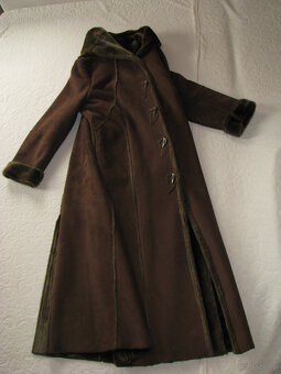 Elegancki kożuszek damski z kapturem, rozm. XXL - 8