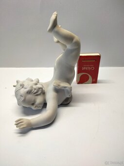 Figurka PUTTO - unikat sygnowana UNTERWEISSBACH. Niemcy, Tur - 8