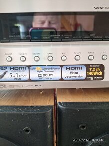 Amplituner+nagrywarka+głośnik centralny - 8