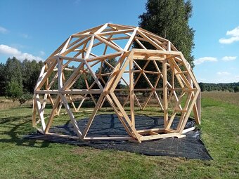 Kopuła geodezyjna 35m2. Glamping - zadaszenia basenu. - 8