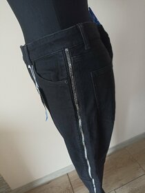 Spodnie jeansowe z wysokim stanem Bershka r. XL 42 nowe - 8