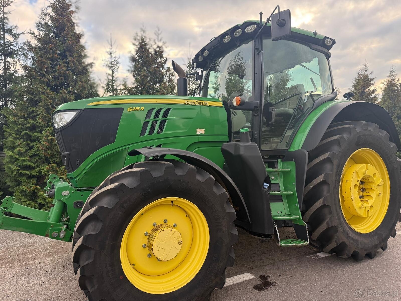 Ciągnik rolniczy John Deere 6215 7600mth rok 2017 GPS opony - 9